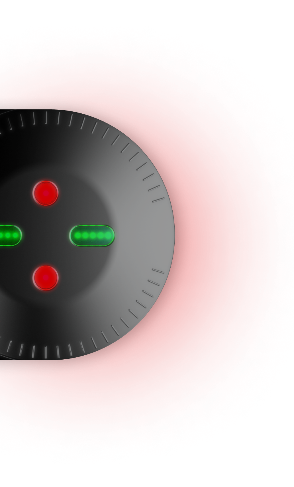 Watch case bottom — sensor view